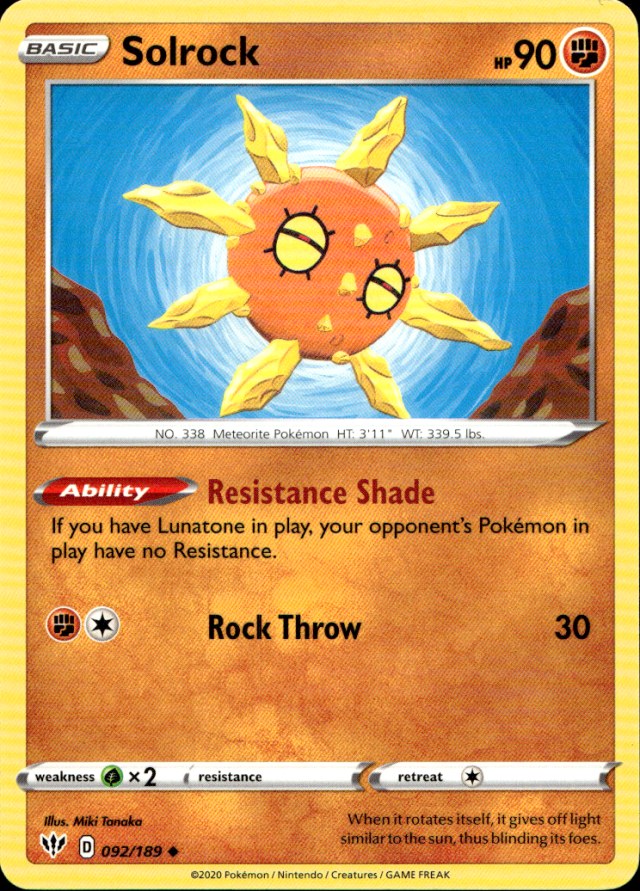 Scanned front of Solrock