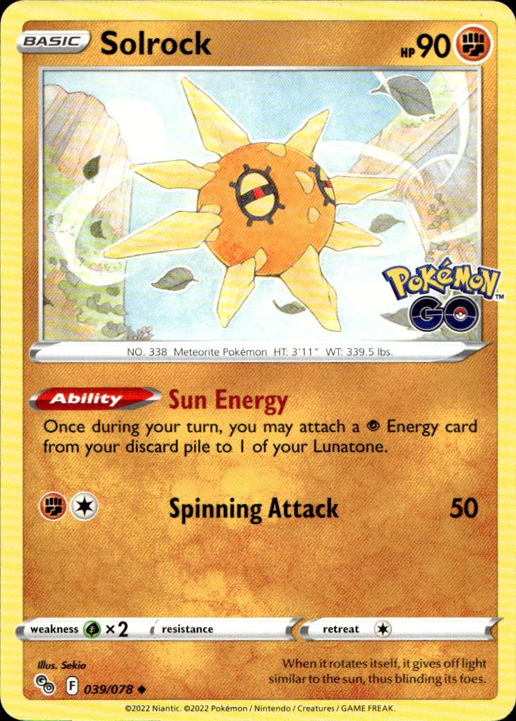 Scanned front of Solrock