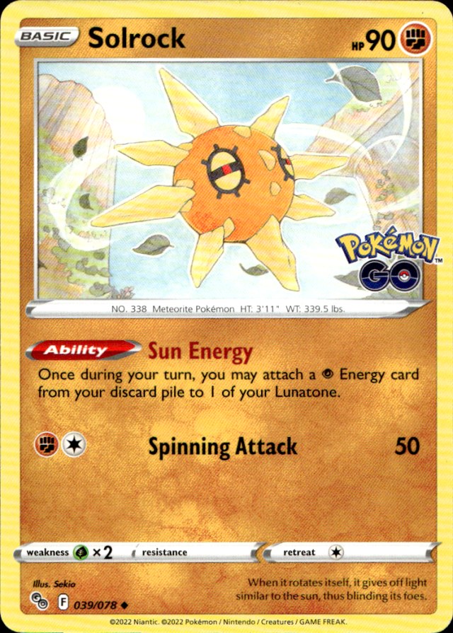 Scanned front of Solrock