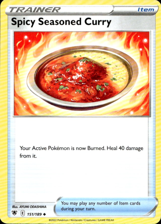 Scanned front of Spicy Seasoned Curry