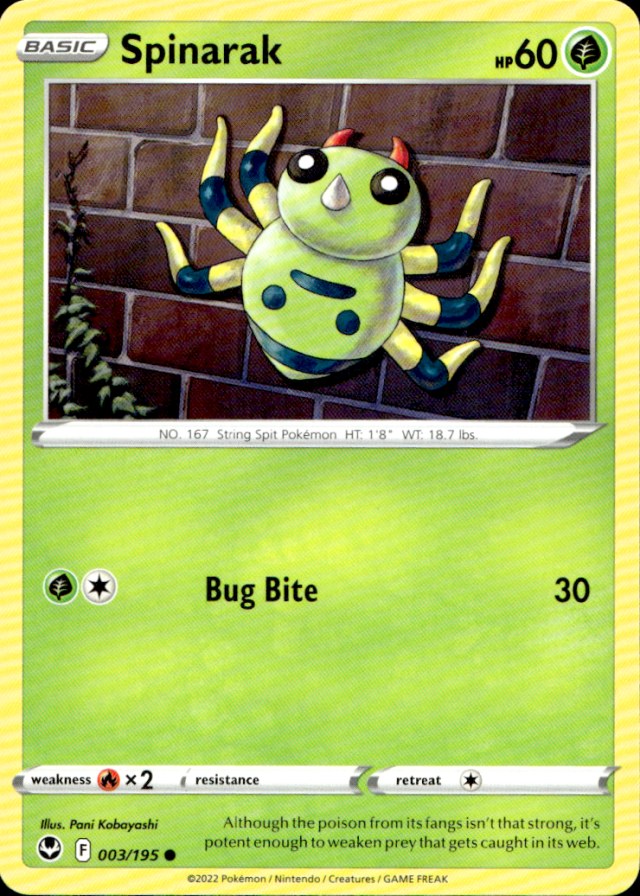 Scanned front of Spinarak