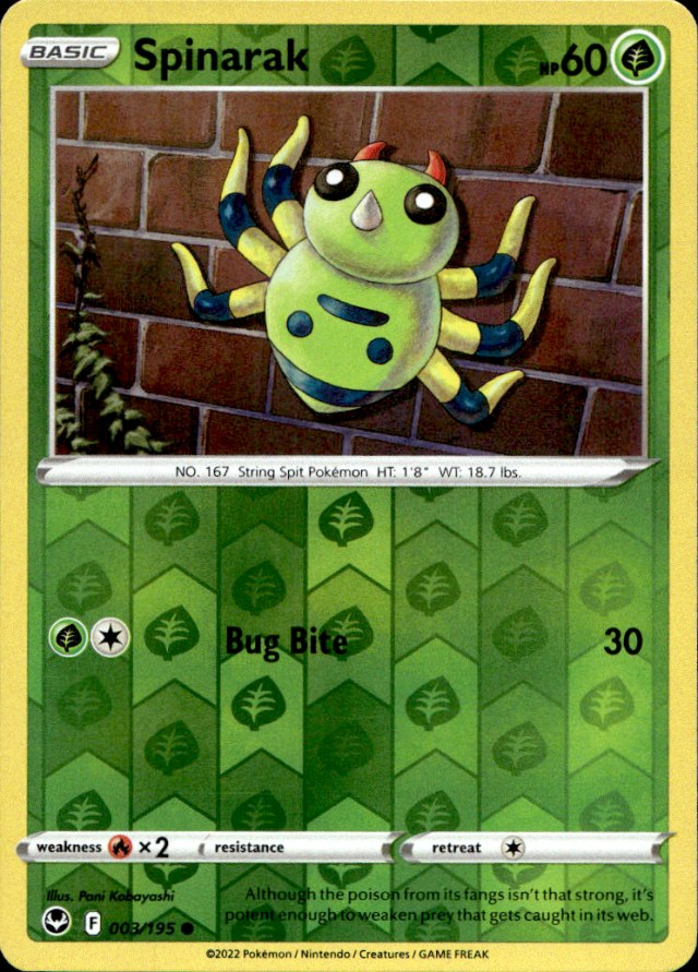 Scanned front of Spinarak
