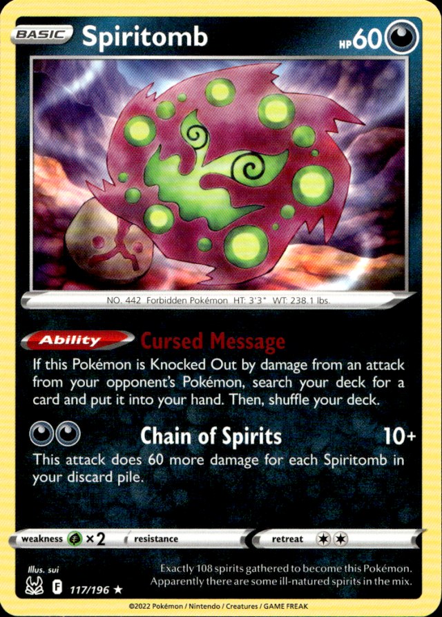 Scanned front of Spiritomb