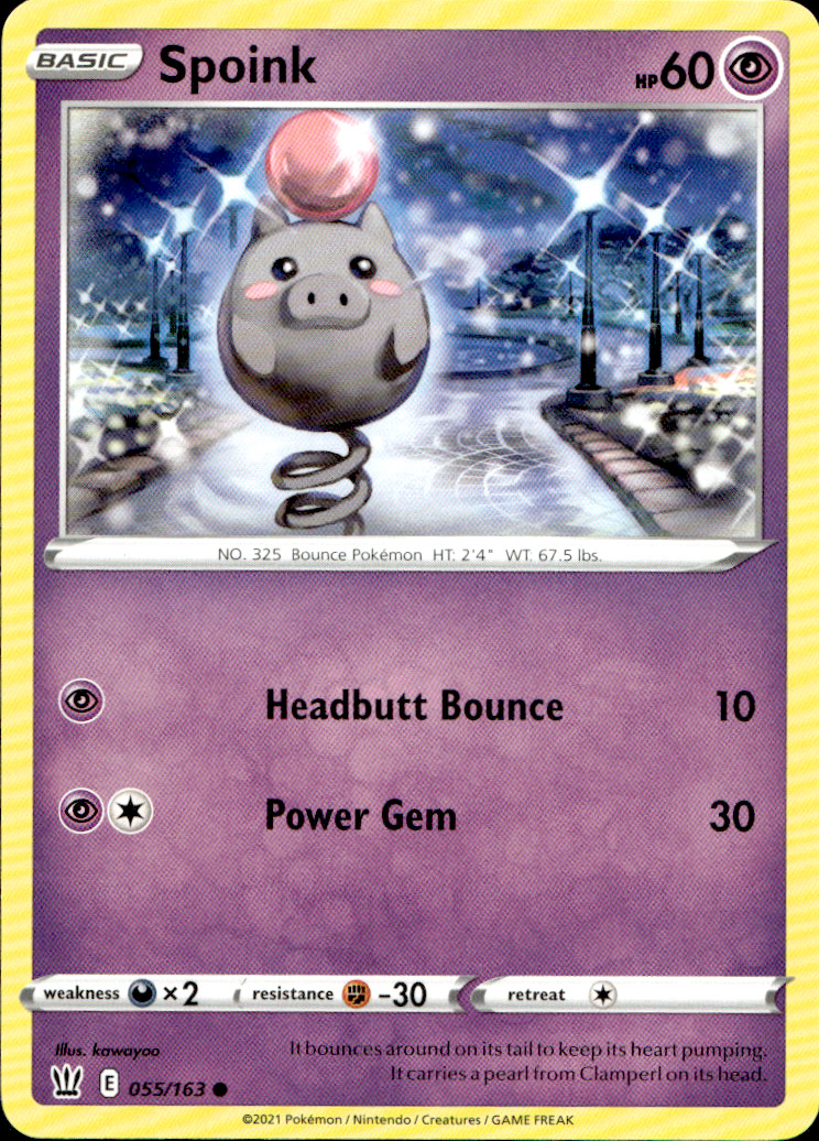 Scanned front of Spoink