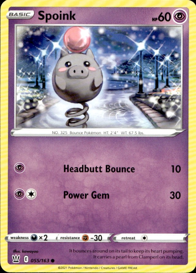 Scanned front of Spoink