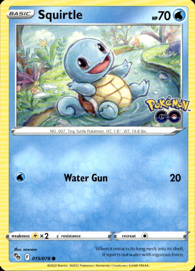 Scanned front of Squirtle