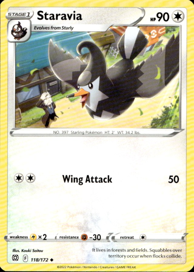 Scanned front of Staravia