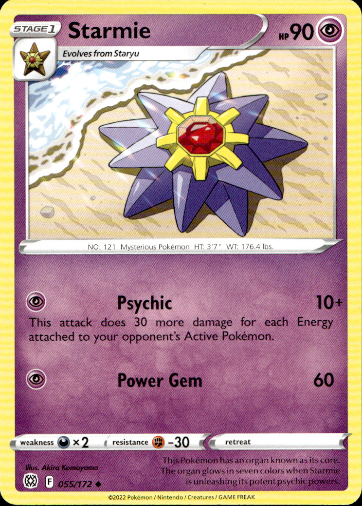 Scanned front of Starmie