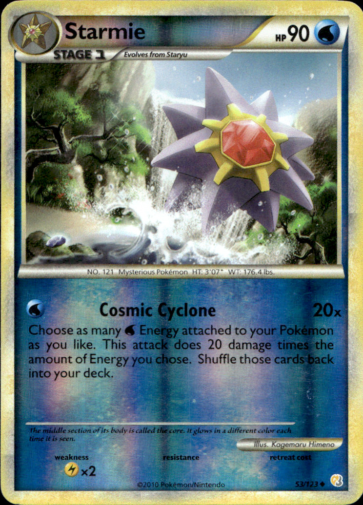 Scanned front of Starmie