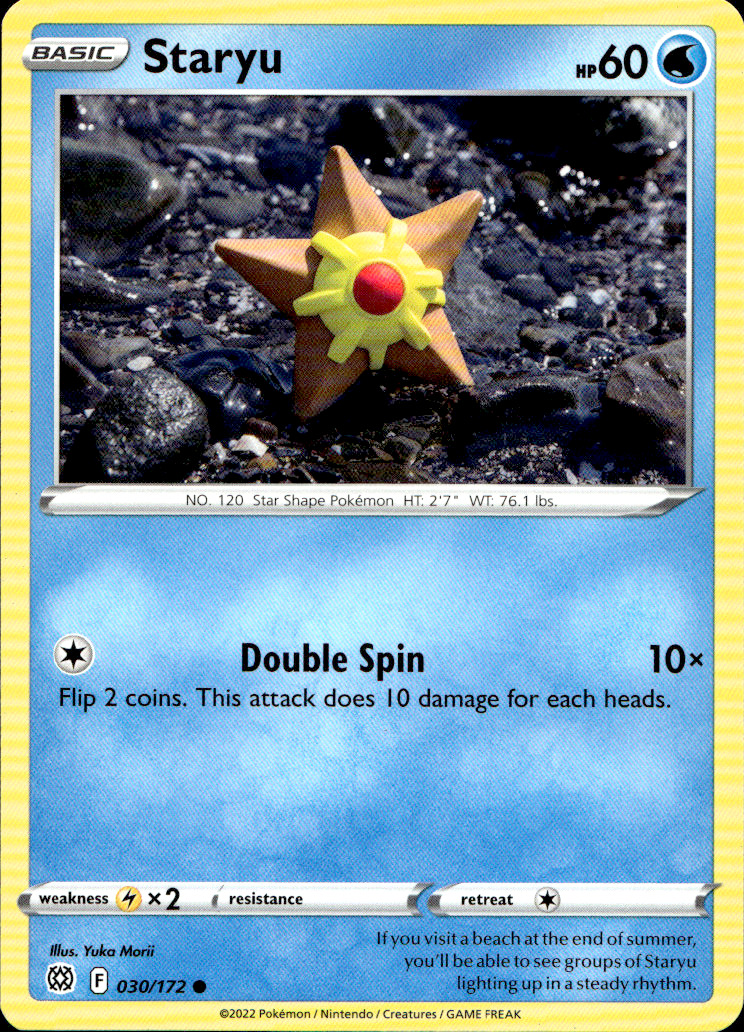 Scanned front of Staryu