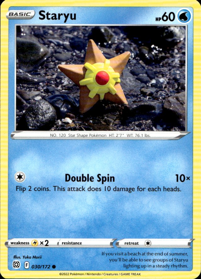 Scanned front of Staryu