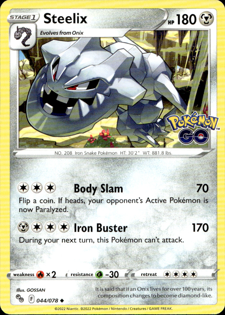 Scanned front of Steelix