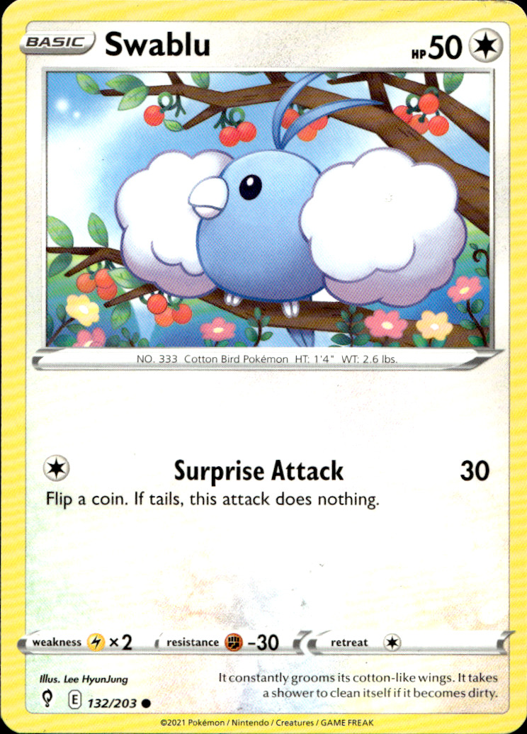 Scanned front of Swablu