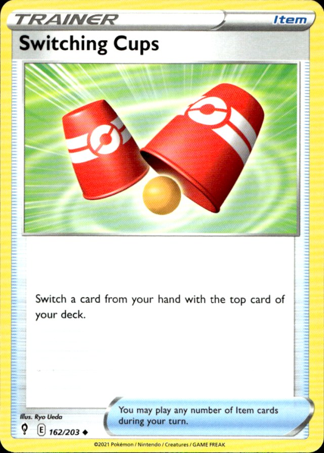 Scanned front of Switching Cups