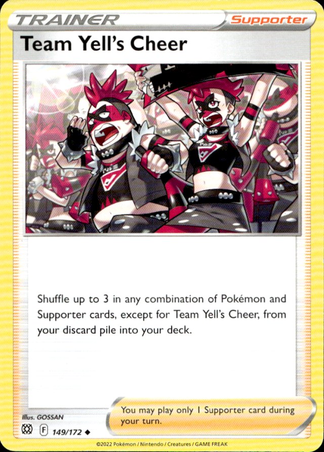 Scanned front of Team Yell's Cheer