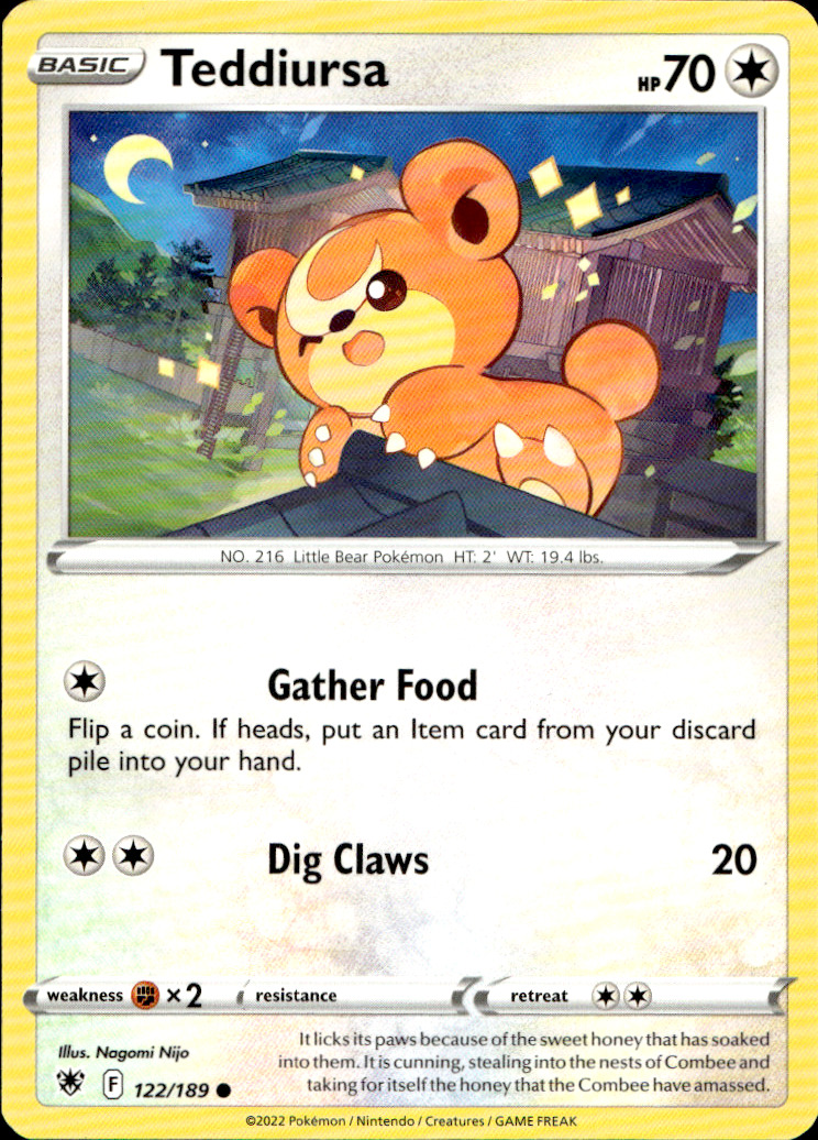 Scanned front of Teddiursa
