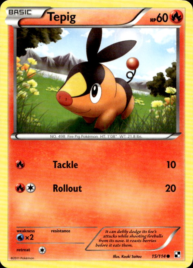 Scanned front of Tepig