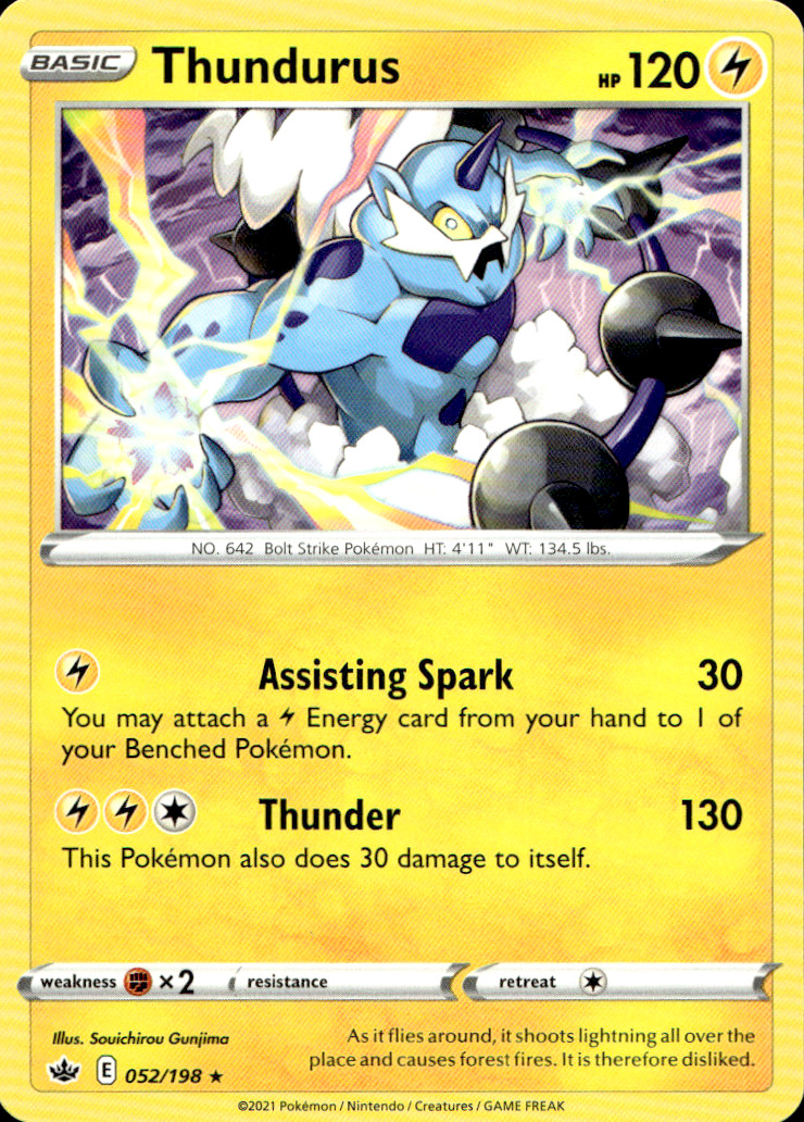 Scanned front of Thundurus