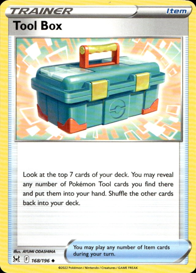 Scanned front of Tool Box