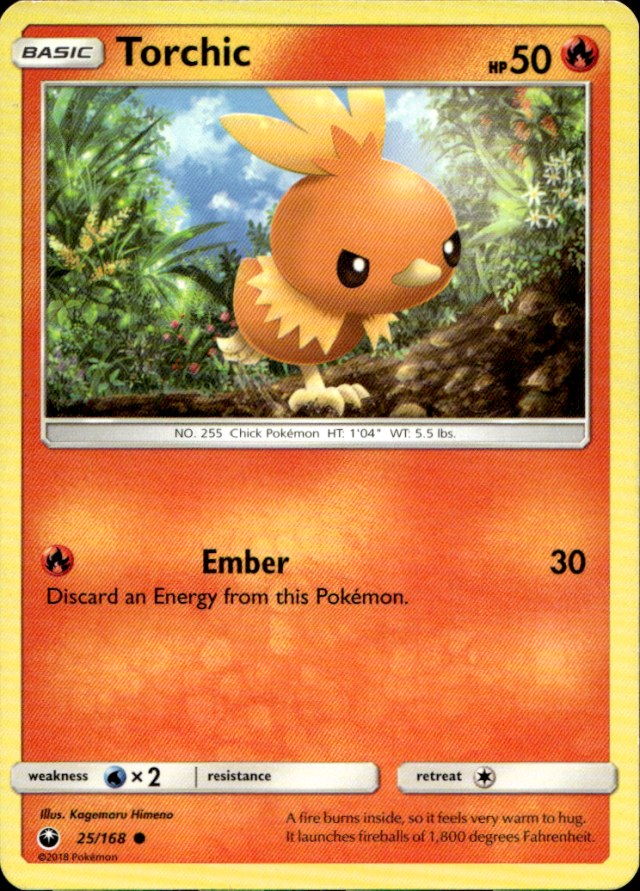 Scanned front of Torchic
