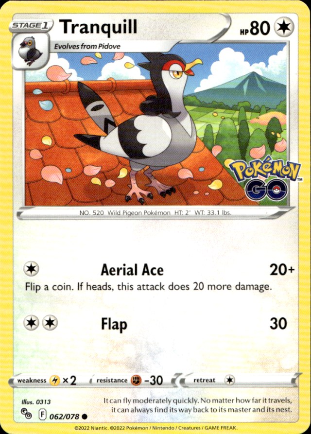 Scanned front of Tranquill