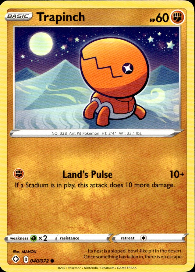 Scanned front of Trapinch