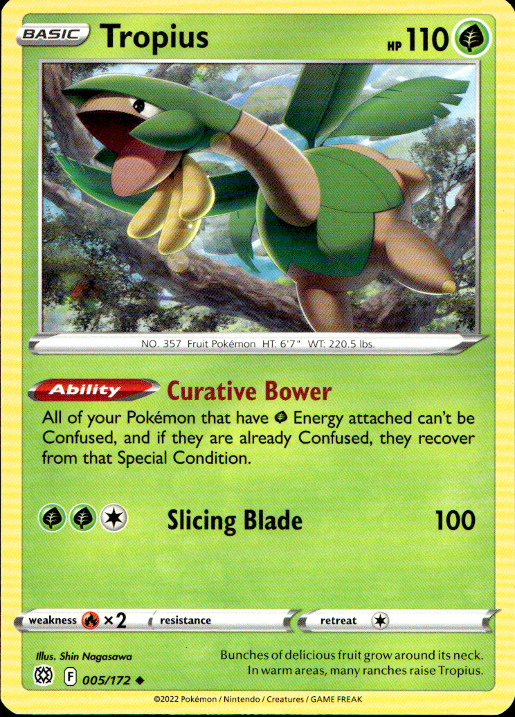 Scanned front of Tropius