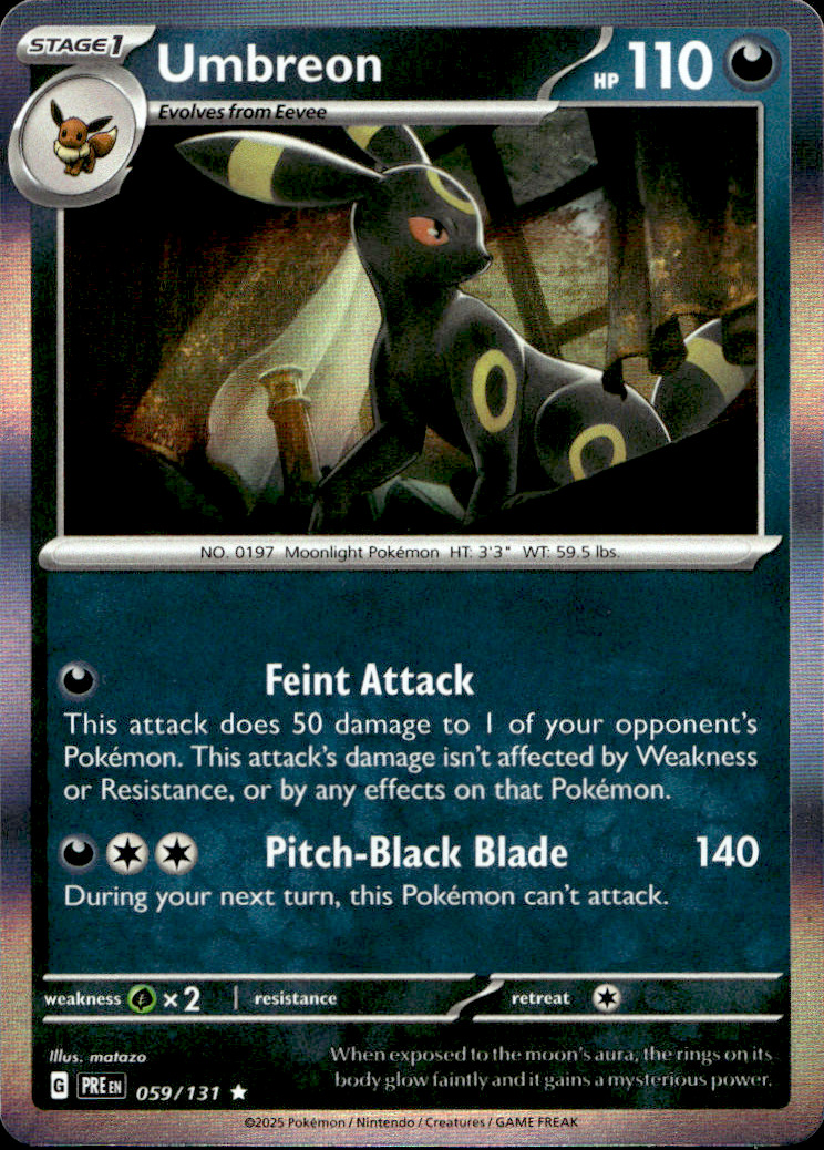 Scanned front of Umbreon