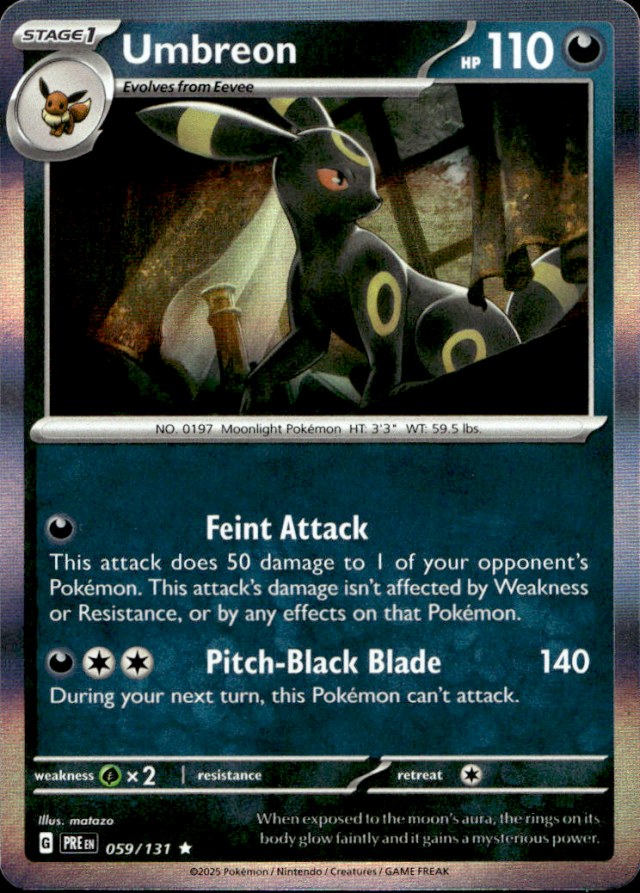 Scanned front of Umbreon