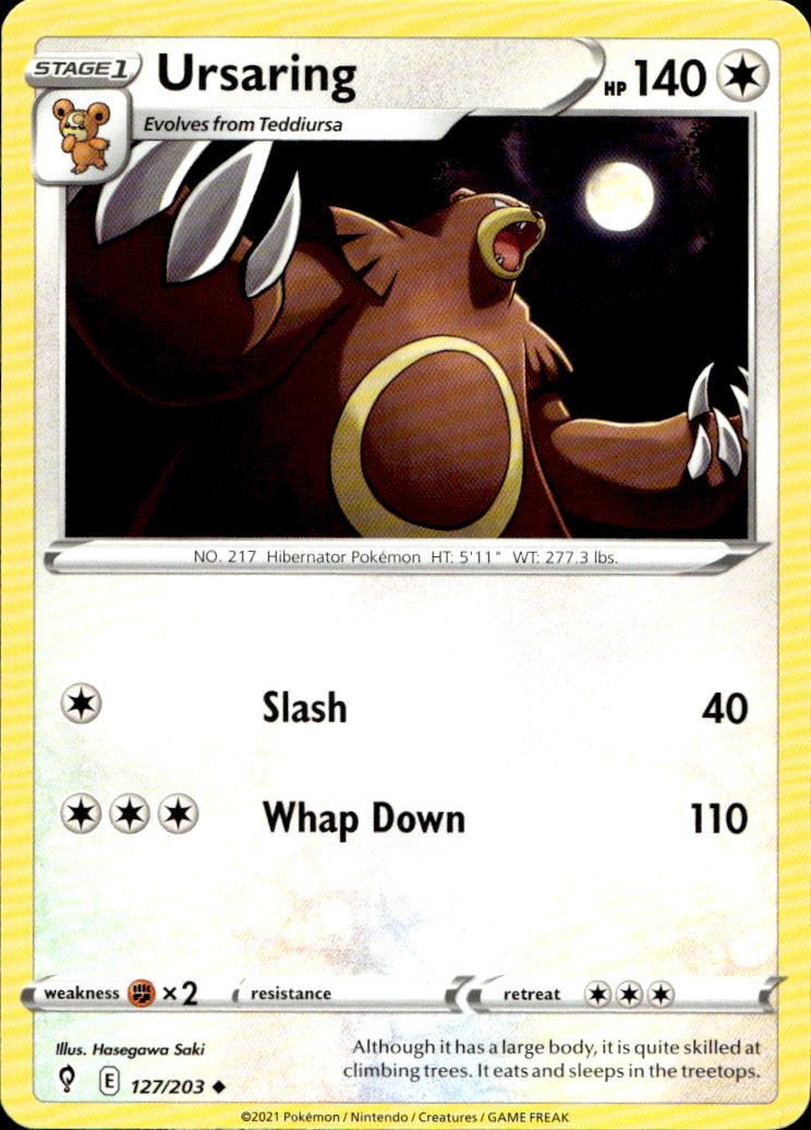 Scanned front of Ursaring