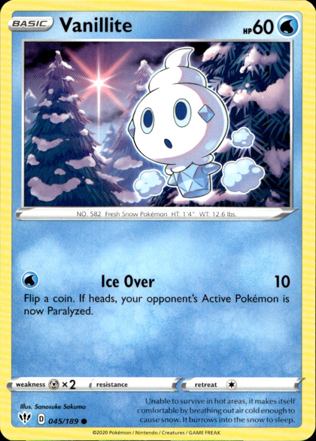 Scanned front of Vanillite
