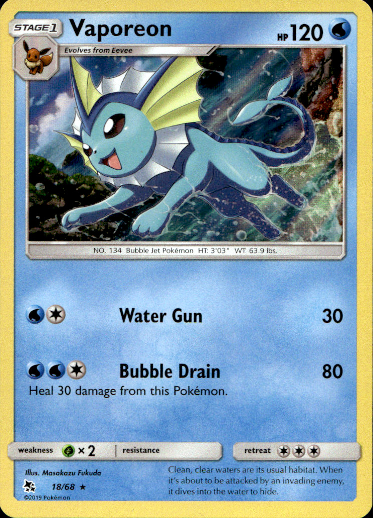Scanned front of Vaporeon
