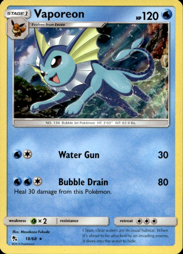 Scanned front of Vaporeon