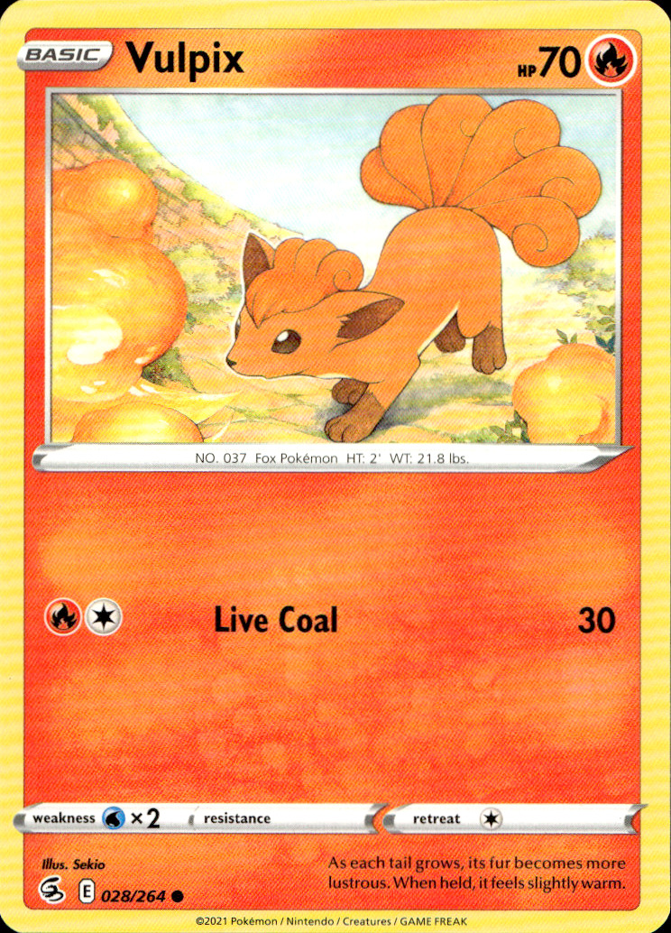 Scanned front of Vulpix