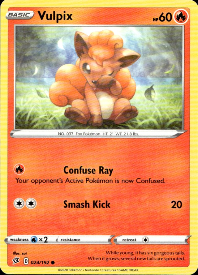 Scanned front of Vulpix