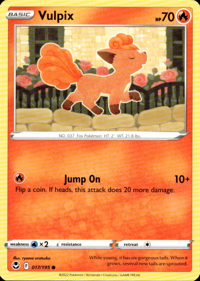 Scanned front of Vulpix