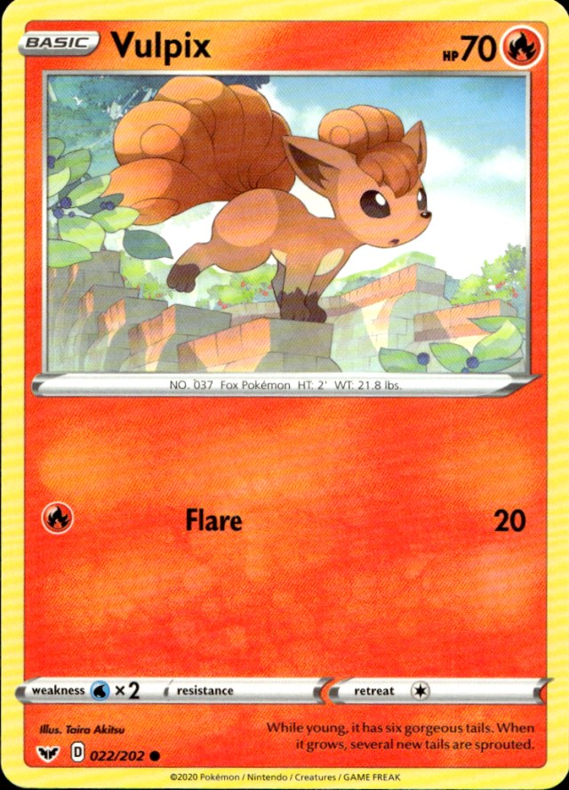 Scanned front of Vulpix