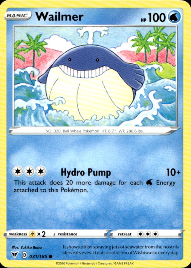 Scanned front of Wailmer