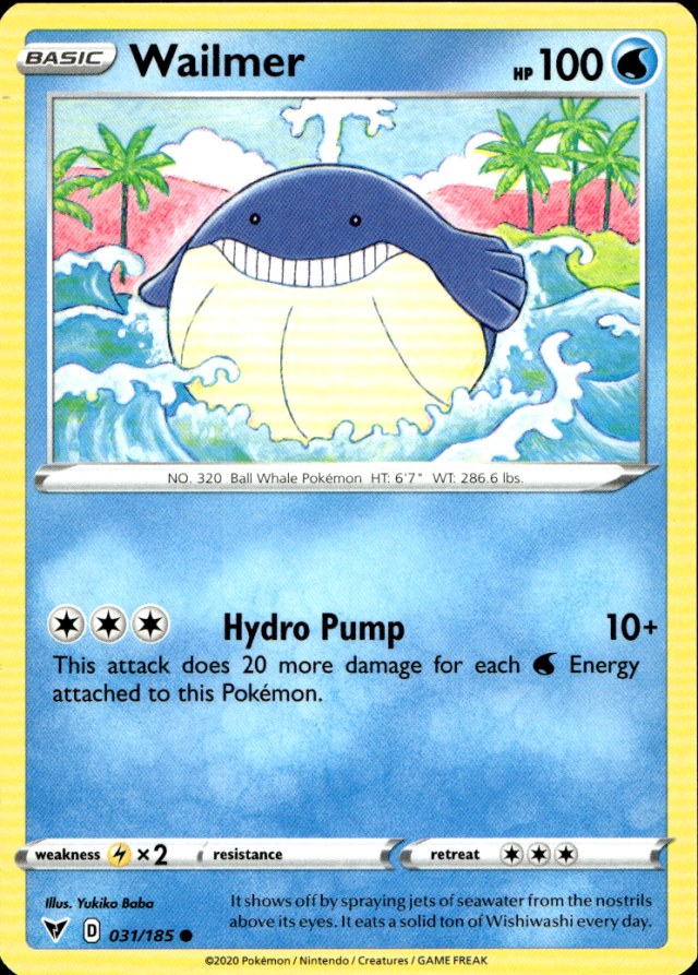 Scanned front of Wailmer