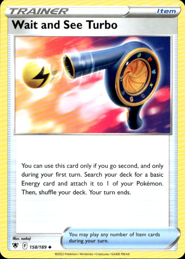 Scanned front of Wait and See Turbo