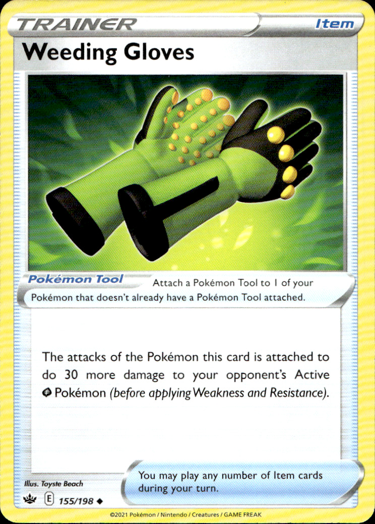 Scanned front of Weeding Gloves