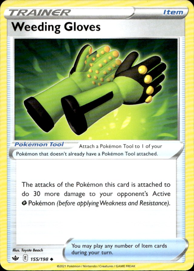 Scanned front of Weeding Gloves