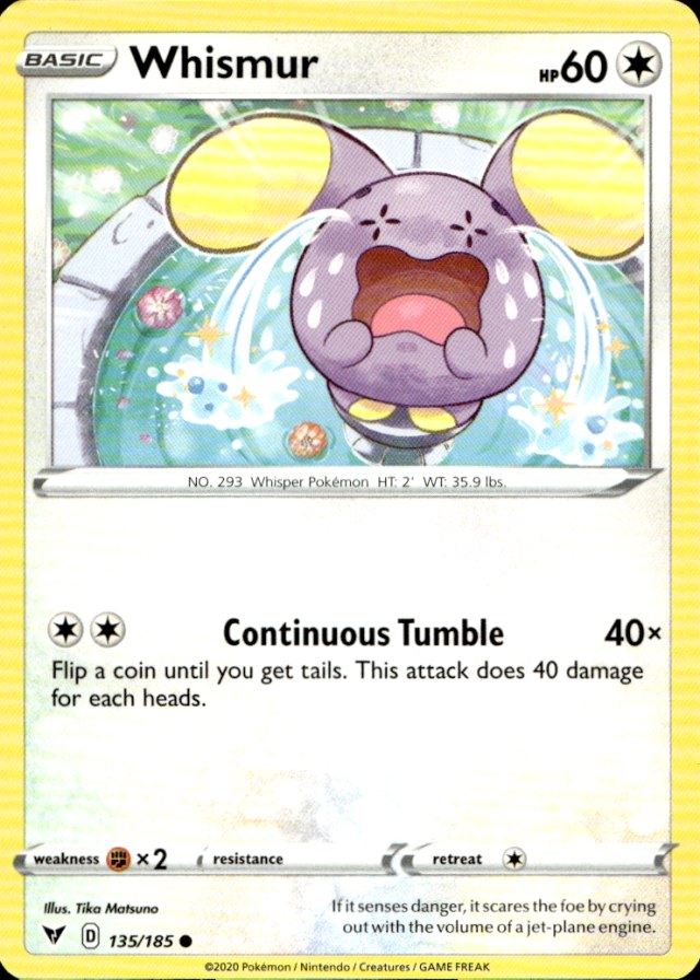 Scanned front of Whismur