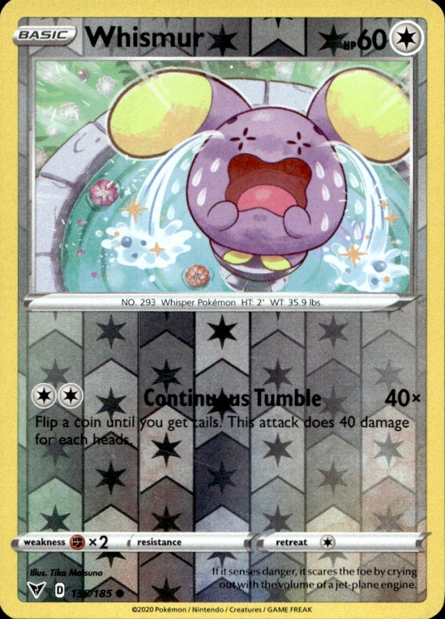Scanned front of Whismur