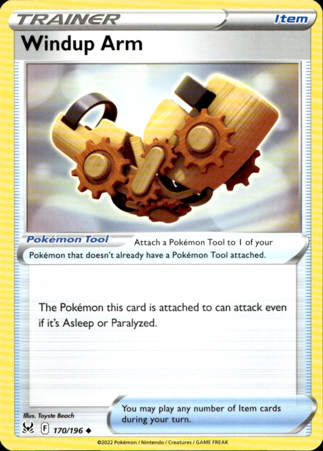 Scanned front of Windup Arm