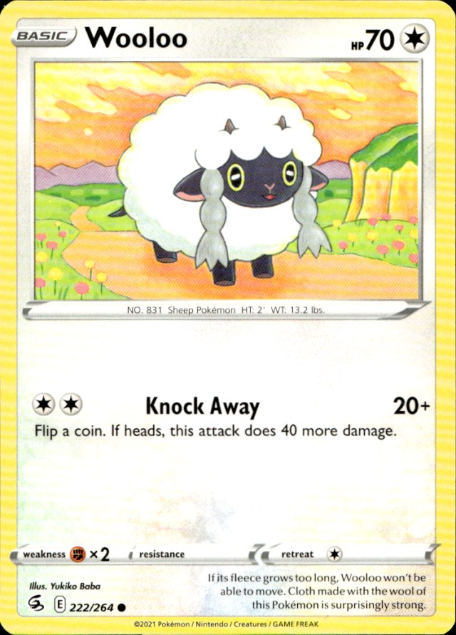 Scanned front of Wooloo