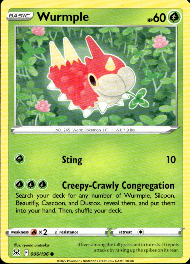 Scanned front of Wurmple