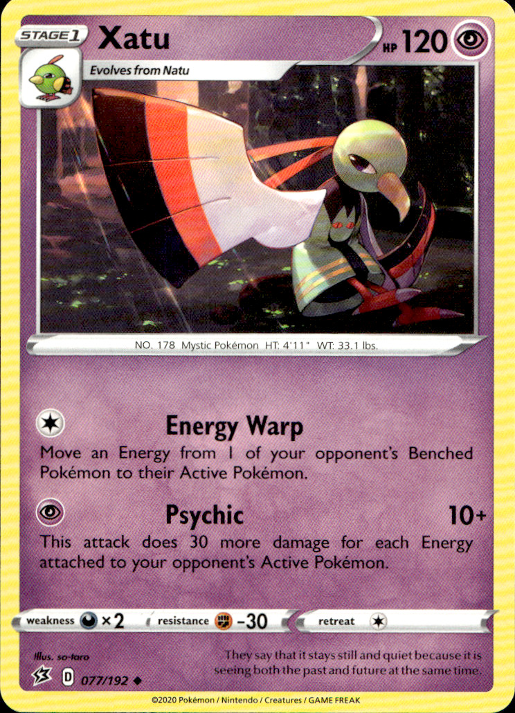 Scanned front of Xatu