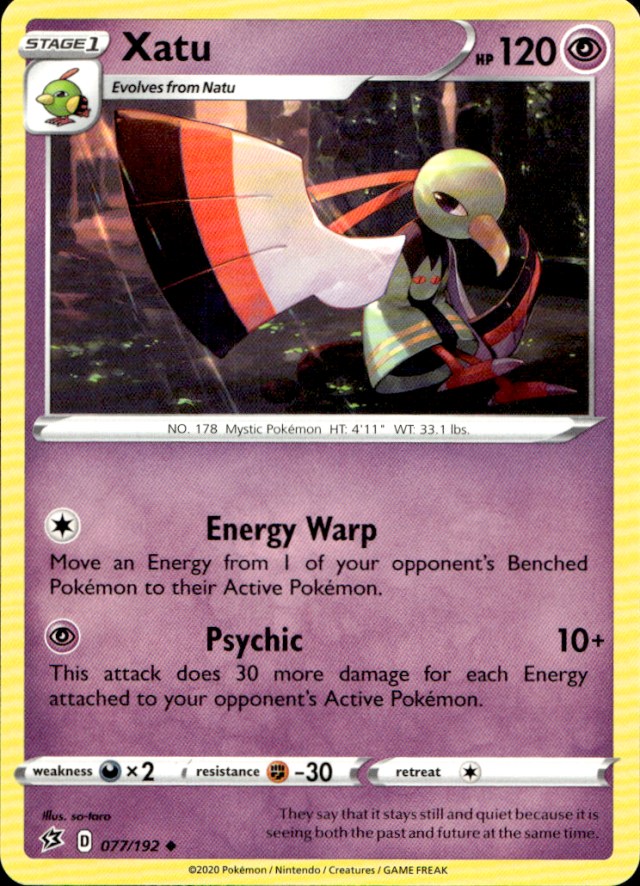 Scanned front of Xatu