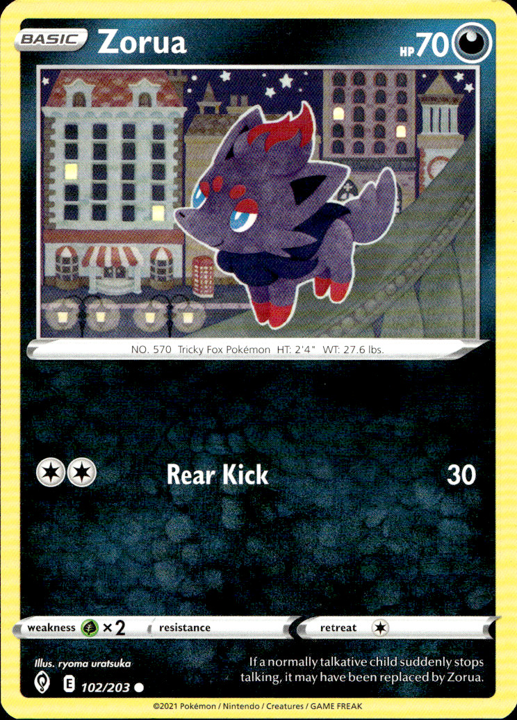 Scanned front of Zorua